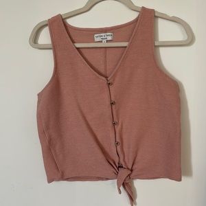 Button Down Textured Top